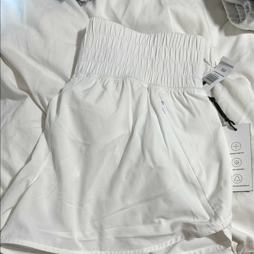 Aritzia White Athletic Shorts